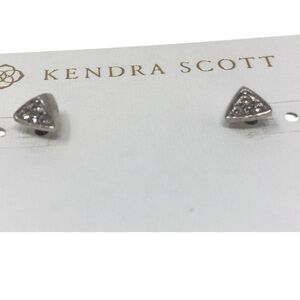 Kendra Scott Perry Silver Triangle Stud Earrings 2404